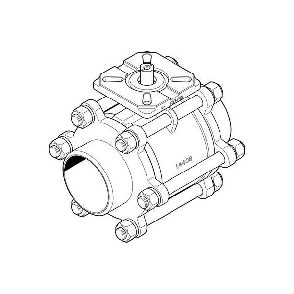 Festo Ball Valve VZBA-3"-WW-63-T-22-F0710-V4V4T VZBA-3"-WW-63-T-22-F0710-V4V4T - main
